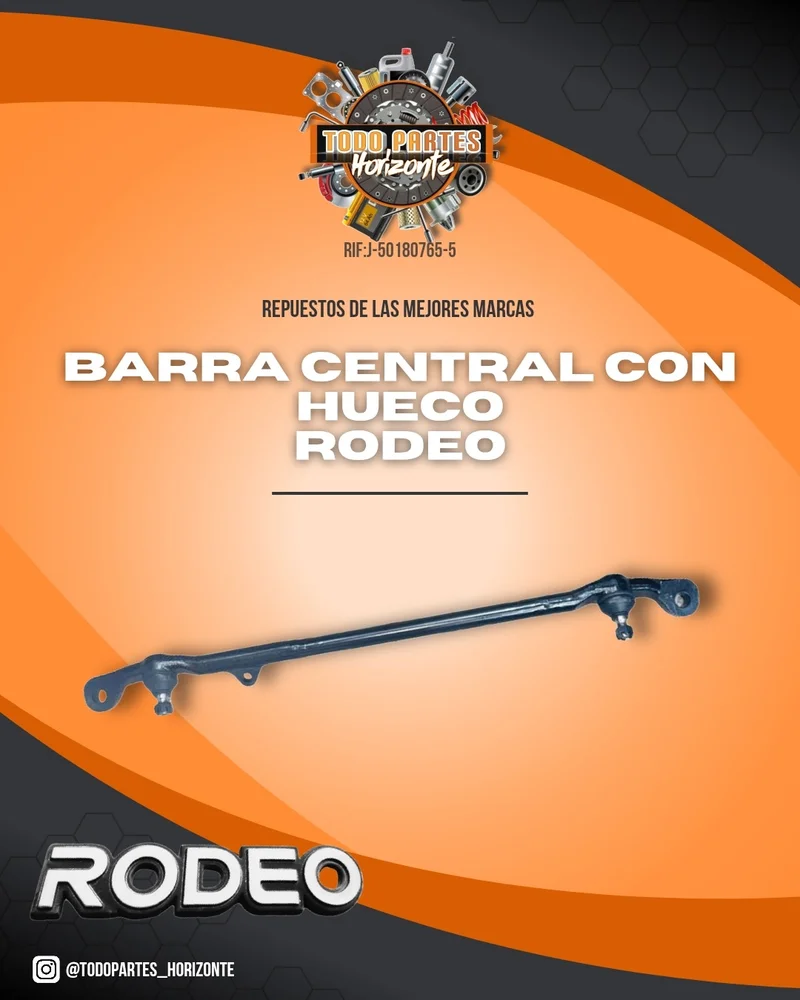 Repuesto BARRA CENTRAL CON HUECO RODEO original