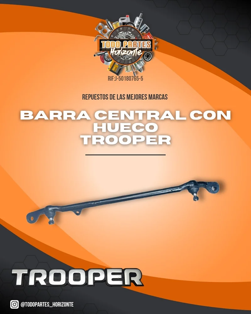 Repuesto BARRA CENTRAL CON HUECO TROOPER original