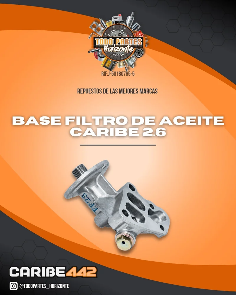 Repuesto BASE FILTRODE ACEITE CARIBE 2.6 original