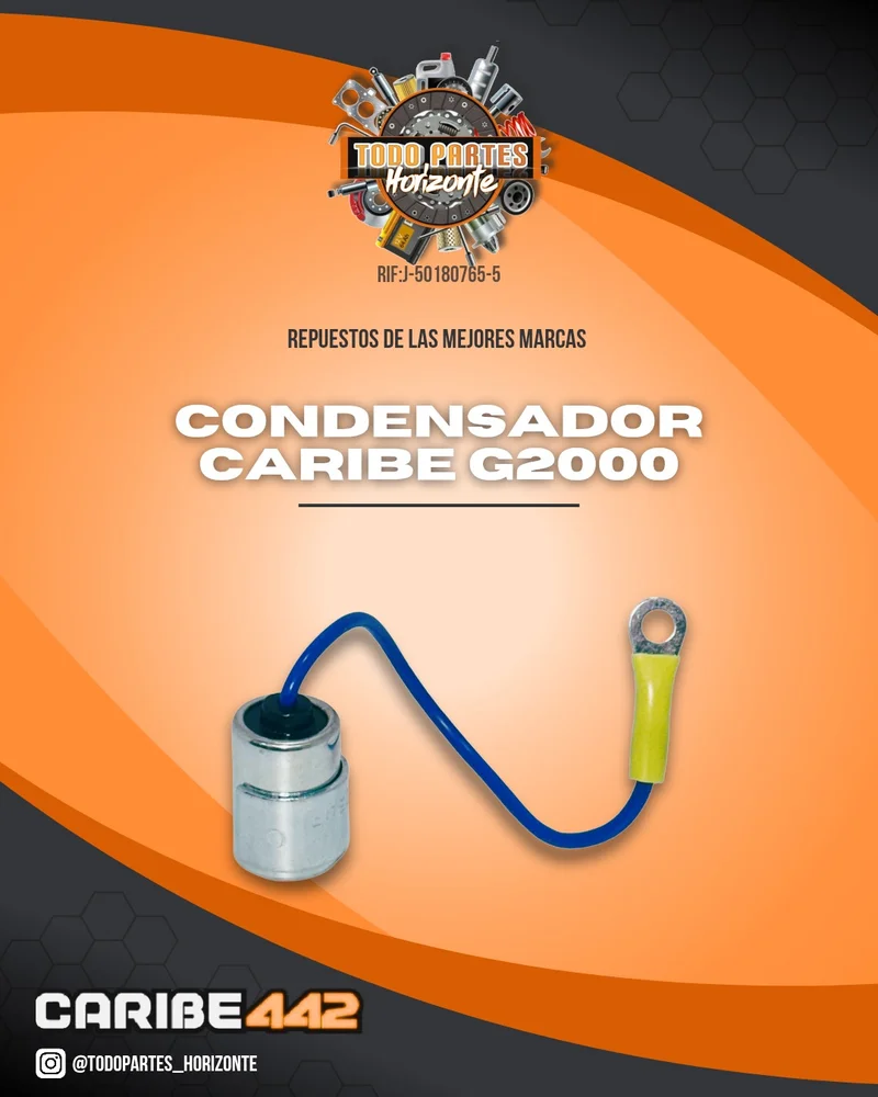 Fotografía de repuesto Condensador Caribe G-200 original - Todo Partes Horizonte