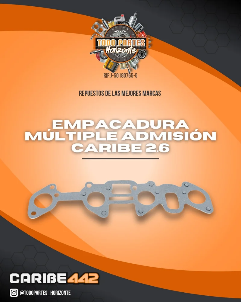 Repuesto EMPACADURA MÚLTIPLE ADMISIÓN CARIBE 2.6 original