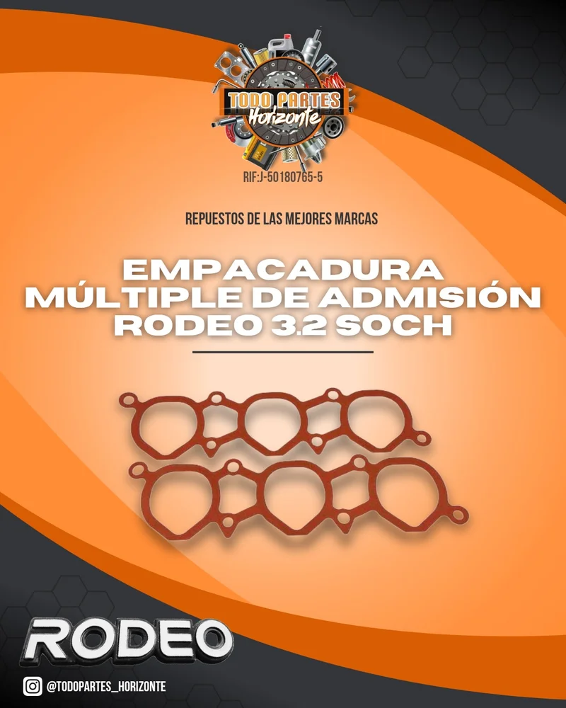 Repuesto EMPACADURA MÚLTIPLE DE ADMISIÓN RODEO 3.2 SOCH original