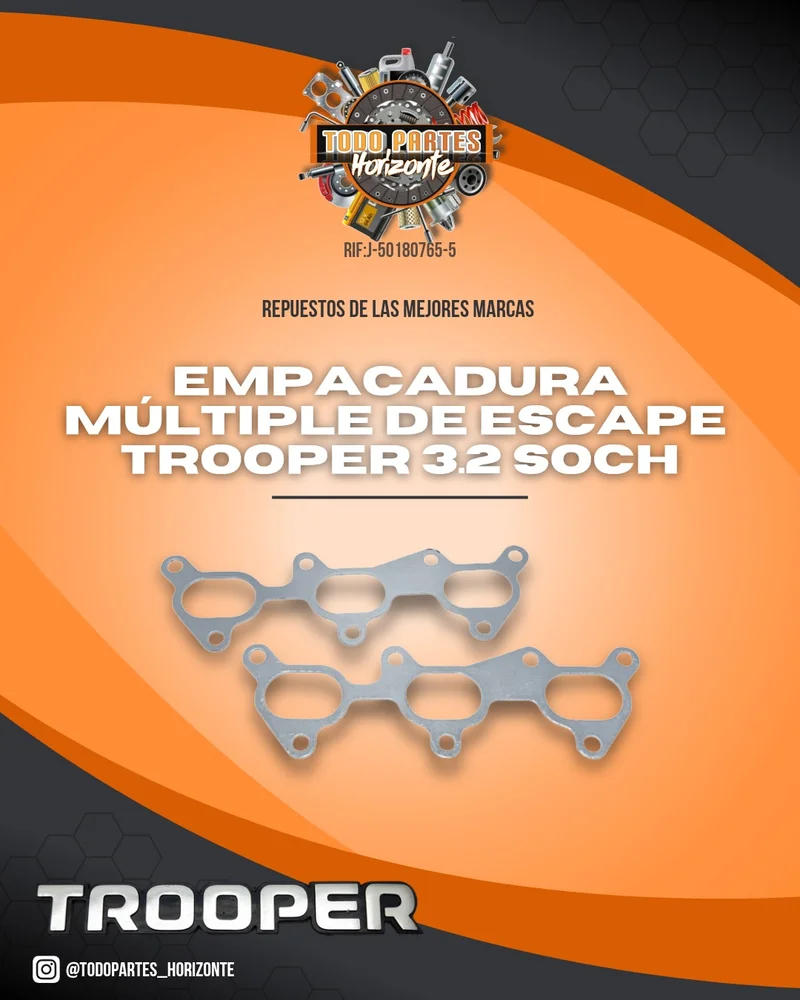 Repuesto EMPACADURA MÚLTIPLE DE ESCAPE TROOPER 3.2 SOHC original