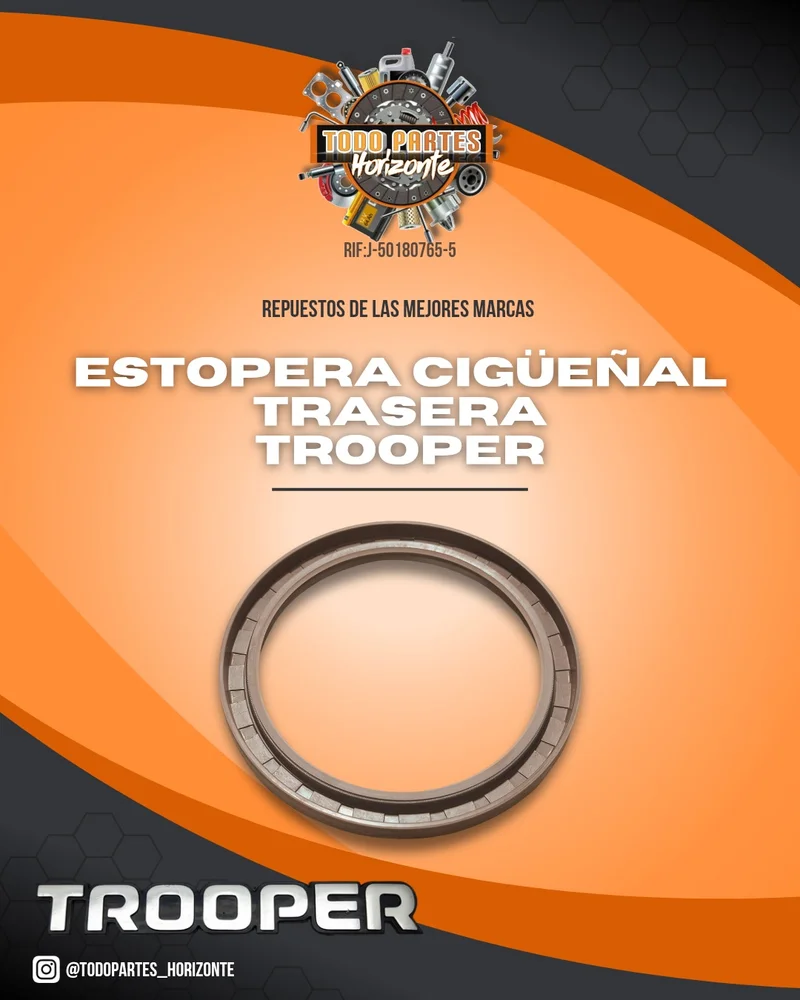 Fotografía de repuesto Estopera Cigueñal Trasera Trooper 3.2 original - Todo Partes Horizonte