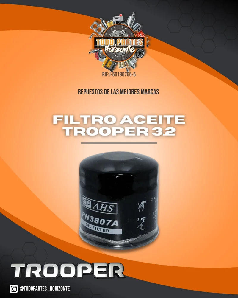 Repuesto FILTRO ACEITE TROOPER 3.2 original