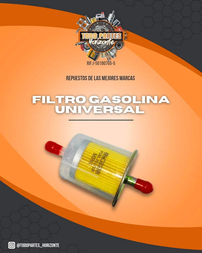 Fotografía de repuesto Filtro Gasolina Universal original - Todo Partes Horizonte