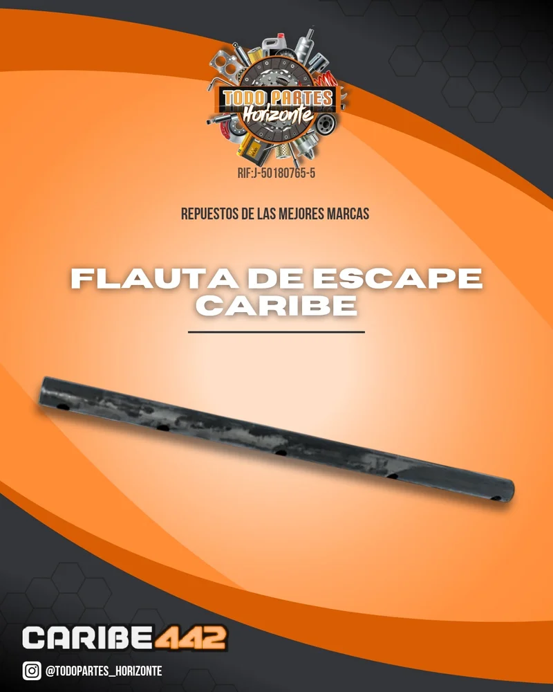 Repuesto FLAUTA DE ESCAPE CARIBE original
