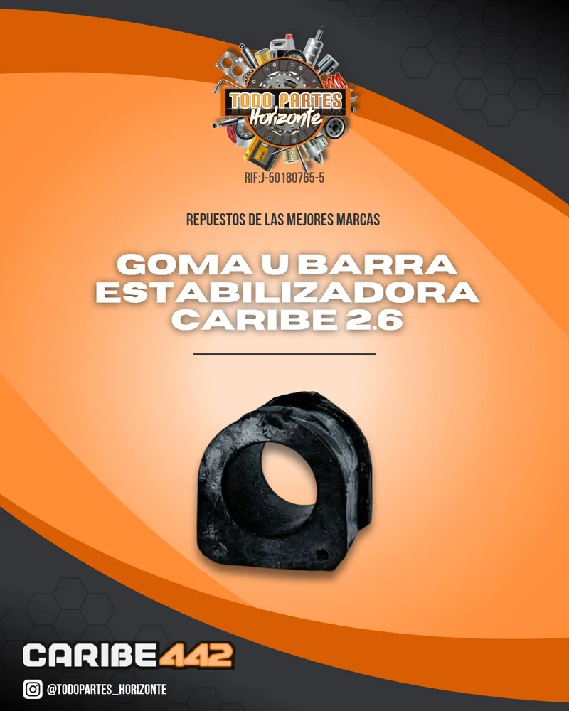 Repuesto GOMA  U BARRA ESTABILIZADORA CARIBE 2.6 original