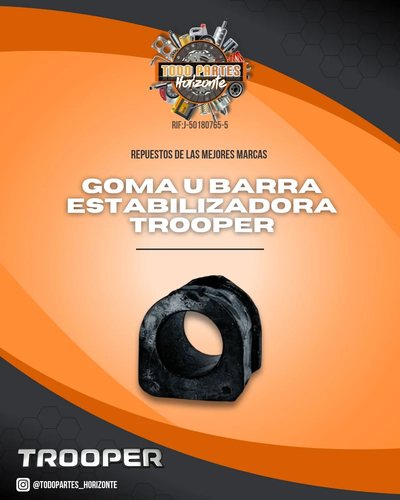 Fotografía de repuesto Goma U Barra Estabilizadora Trooper original - Todo Partes Horizonte