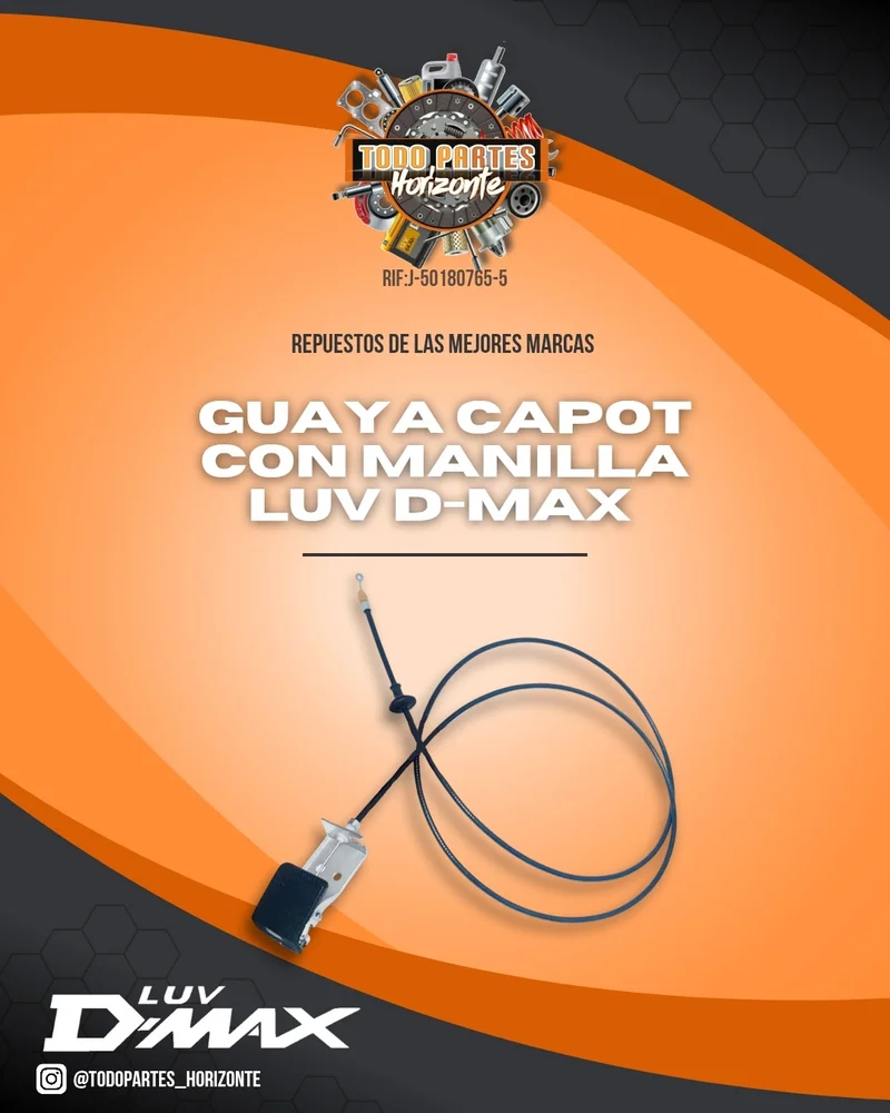 Repuesto GUAYA CAPOT CON MANILLA LUV D-MAX original