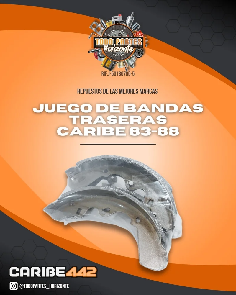 Repuesto JUEGO DE BANDAS DE FRENO CARIBE 83-88 original
