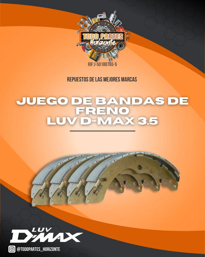 Repuesto JUEGO DE BANDAS DE FRENO LUV D-MAX 3.5 original
