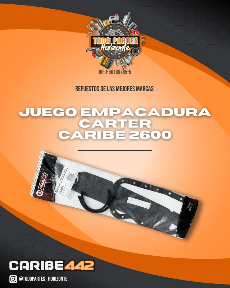 Repuesto JUEGO EMPACADURA CARTER CARIBE 2600 original