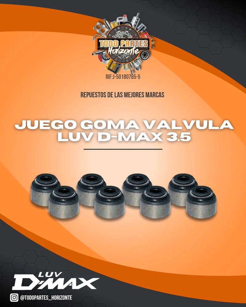 Fotografía de repuesto Juego Goma Valvula Luv D-Max 3.5 original - Todo Partes Horizonte