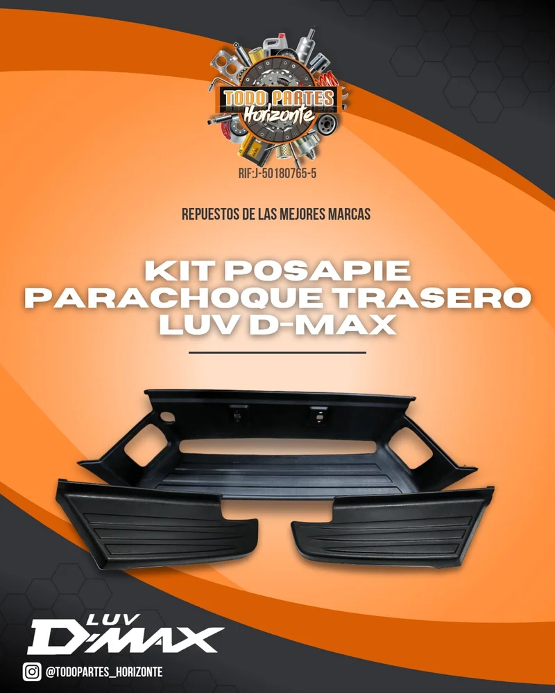Fotografía de repuesto Kit Posapie Parachoque Trasero Luv D-Max original - Todo Partes Horizonte