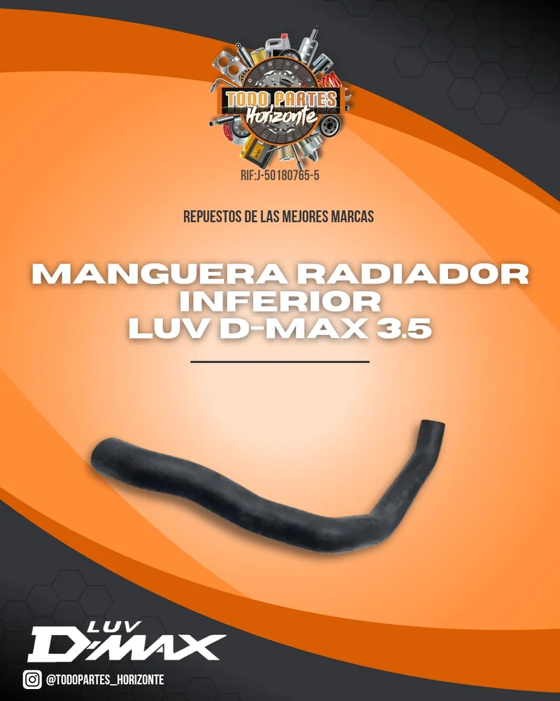 Fotografía de repuesto Manguera Radiador Inferior Luv Dmax 3.5 original - Todo Partes Horizonte