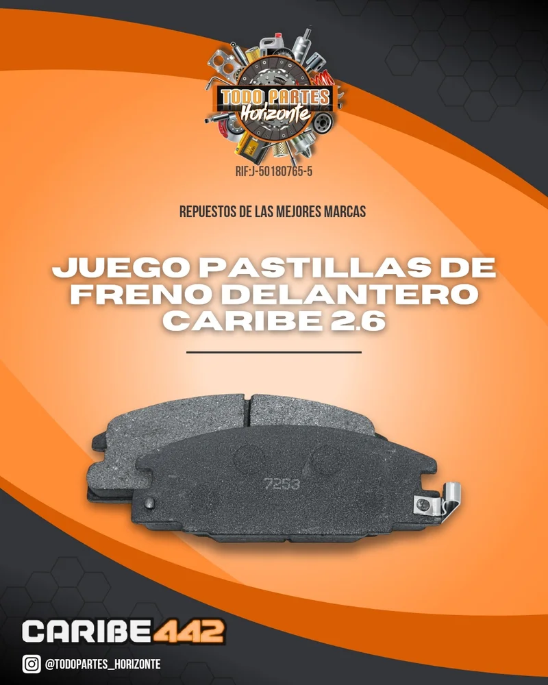 Repuesto PASTILLAS DE FRENO DELANTERA CARIBE 2.6 original