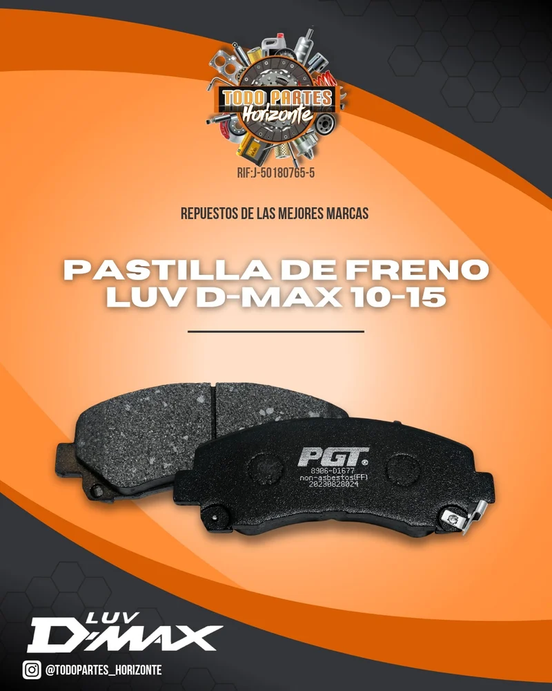 Repuesto PASTILLAS DE FRENO DELANTERA LUV DMAX 10/15 original