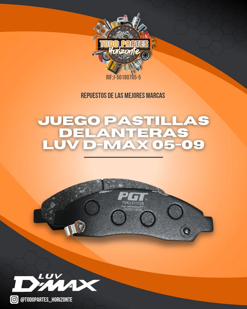 Repuesto PASTILLAS DE FRENO LUV DMAX 05/09 original