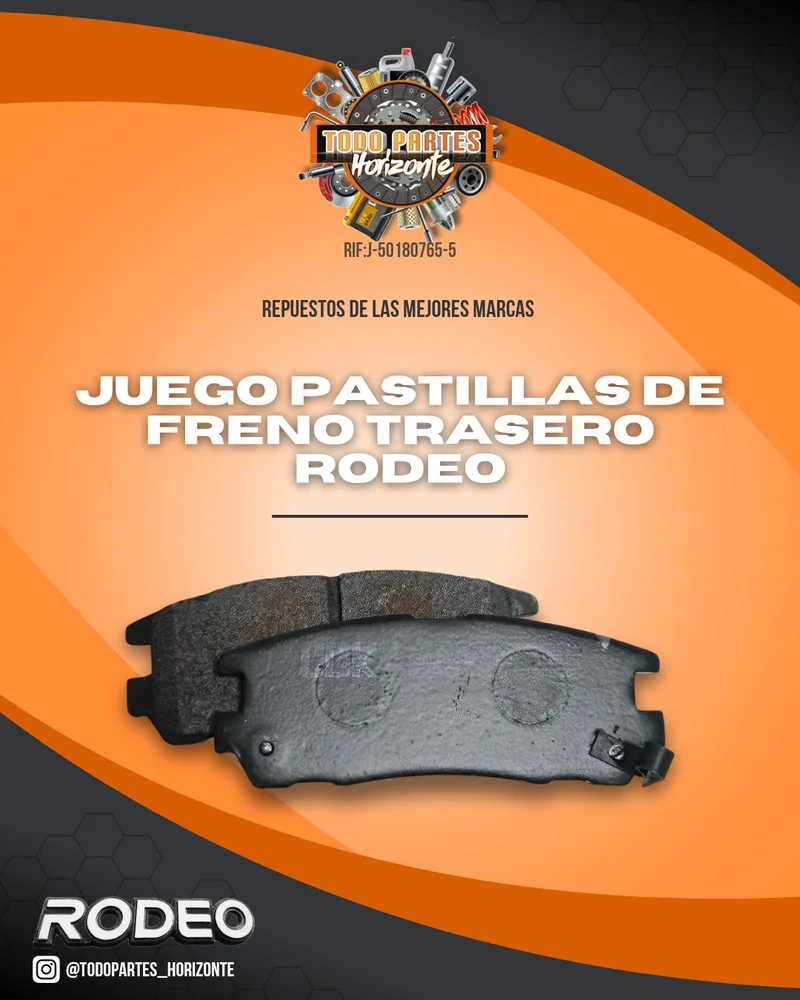 Repuesto PASTILLAS DE FRENO TRASERA RODEO 3.2 original