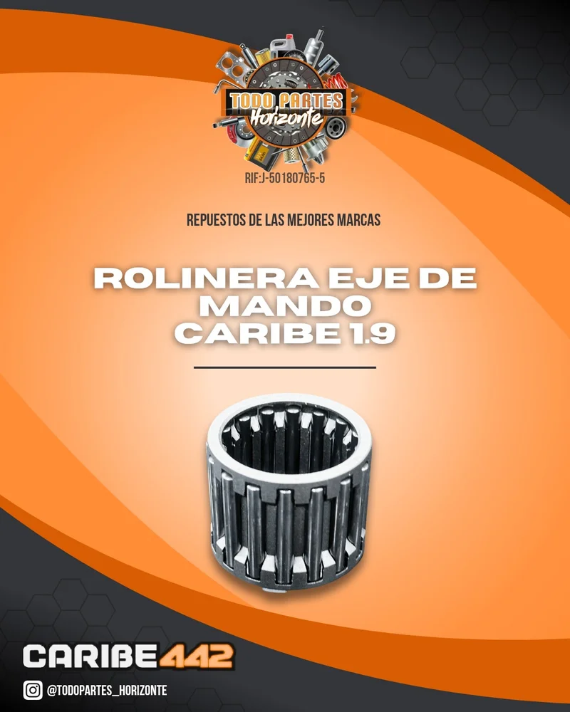 Repuesto ROLINERA EJE DE MANDO CARIBE G200 original