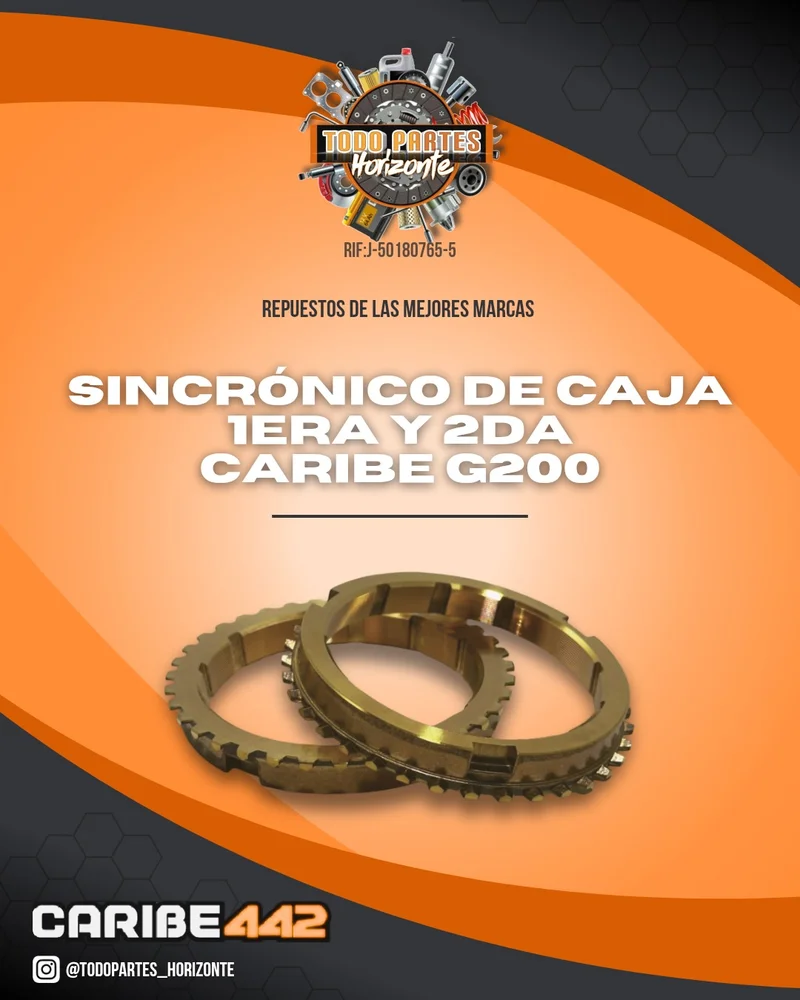 Repuesto SINCRONICO CAJA 1ERA Y 2DA CARIBE G200 original