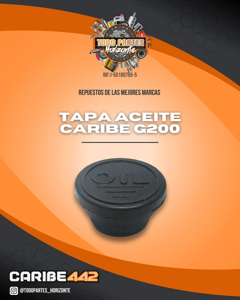 Fotografía de repuesto Tapa Aceite Caribe G200 original - Todo Partes Horizonte