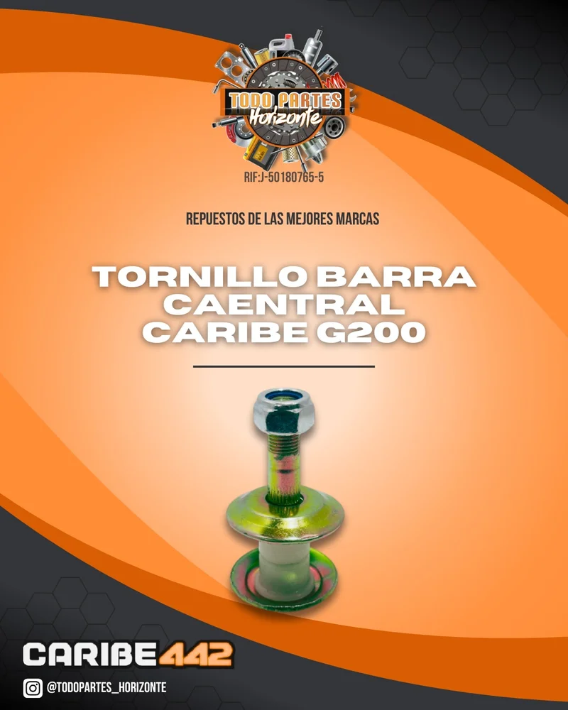 Repuesto TORNILLO BARRA CENTRAL CARIBE G200 original